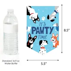 Big Dot of Happiness Pawty Like a Puppy - Dog Baby Shower Bunting Banner - Party Decorations - Baby Shower