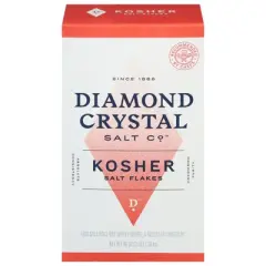 Diamond Crystal Kosher Salt Flakes - Case of 9/3 lb