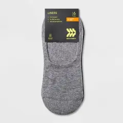 Women's Cushioned 6+1 Bonus Pack Liner Athletic Socks - All in Motion&trade; White/Heather Gray/Black 4-10