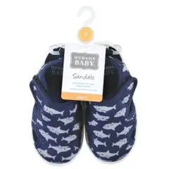 Hudson Baby Infant, Toddler and Kids Boy Sandal and Water Shoe, Navy Shark