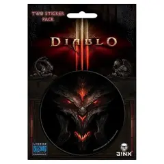 JINX Inc. Diablo III 3" Round Sticker 2-Pack: Diablo, Lord of Terror