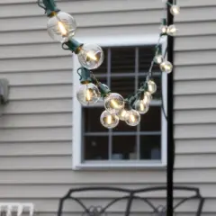 LumaBase Electric LED Globe String Lights with 25 Clear Bulbs