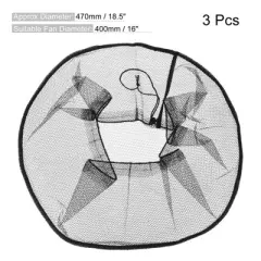 Unique Bargains Washable Dustproof Soft Mesh Electric Fan Dust Cover 3 Pcs