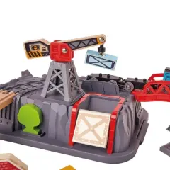 HAPE Railway Bucket Builder Set with Train and Tracks - 50 PCS