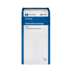 Curity Adhesive Bandage, Flexible Fabric, 2 x 3 1/4 in, 50 Count, 1 Pack