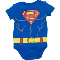 DC Comics Justice League Batman Superman The Flash Baby 5 Pack Costume Bodysuits Newborn to Infant 