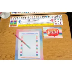 Teacher Created Resources&reg; Colorful Traditional Printing Jumbo Name Plates, 18" x 24", Pack of 36