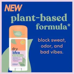 Dry Idea Plant Based Invisible Solid Antiperspirant & Deodorant for Women - Fresh Breeze - 2.6oz