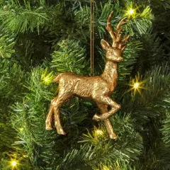 Christmas Resin Gold Reindeer Ornament - Wondershop&trade;