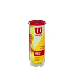 Wilson Championship Tennis Balls - 3 Ball Pack: Rubber Fill, Nylon Shell