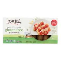 Jovial Gluten Free Manicotti Pasta - Case of 12/7 oz
