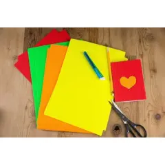 Juvale 30-Pack Corrugated Paper Sheets for Arts and Crafts Project, 5 Colors (8.25 x 11.75 Inches)