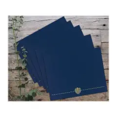 Great Papers Classic Crest Certificate Holders 12" x 9.38" Navy 25/Pack (903115PK5)