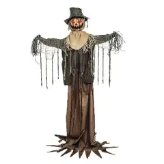 5 Ft. 10 3/4" Animated Rising Scarecrow Halloween Decoration