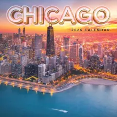 TF Publishing 13.5"x14.5" 2026 Chicago Wall Calendar