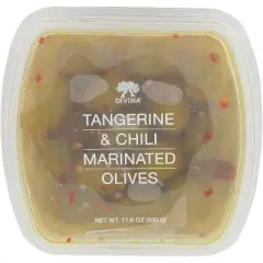 Divina Tangerine & Chili Marinated Olives - Case of 6 - 11.6 oz