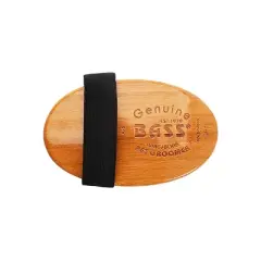 Bass Pet Brushes The Hybrid Groomer Shine & Condition, Patented & Award Winning, Natural Bristle + Alloy Pin Bamboo Handle Palm Style
