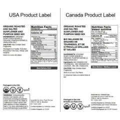 Organic Roasted and Salted Sunflower and Pumpkin Seed Mix - by Food To Live