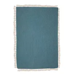 Crane Baby 6-Layer Muslin Baby Blanket with Tassel Edge