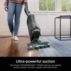 Shark PowerDetect Upright Vacuum with DuoClean Detect Technology and Self-Cleaning Brushroll Purple - AZ3901: HEPA Filter, Multi-Surface, Pet Hair