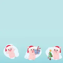 80ct Merry Pig Letterhead