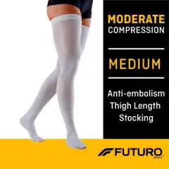FUTURO Anti-Embolism Thigh High Length Stockings
