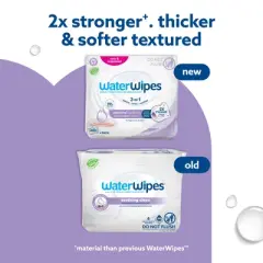 WaterWipes Sensitive+ Soothing Wipes, 3-In-1 Cleans,Soothes, 99% Water with Botanical Extract, Unscented & Hypoallergenic Baby Wipes, 240ct