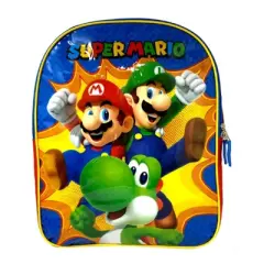 Accessory Innovations Company Super Mario 15 Inch Kid's Backpack | Mario, Luigi, & Yoshi
