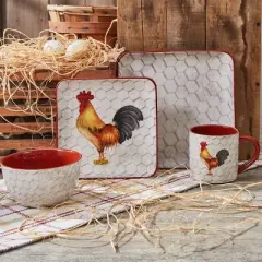 Park Designs Break Of Day Rooster Cereal Bowl Set of 4