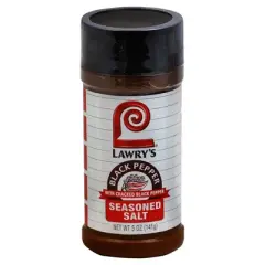 Lawrys Seasoned Salt Black Pepper - Pack of 12 - 5 oz