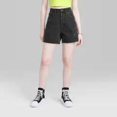 Women's High-Rise Cutoff Midi Jean Shorts - Wild Fable&trade;