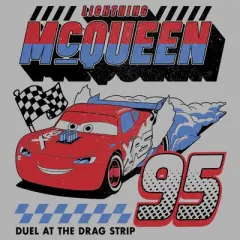 Boy's Cars Lightning McQueen Duel at the Drag Race T-Shirt