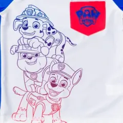 Paw Patrol Rubble Marshall Chase Rash Guard Swim Shirt Little Kid 
