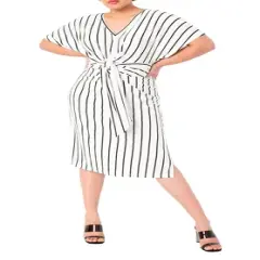 ELOQUII Women&rsquo;s Plus Size Wrap Around Dress