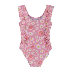 Andy & Evan Kids  Ruffled One-Piece Swimsuit Pink, Size 8
