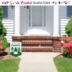 Big Dot of Happiness Irish Gnomes - Outdoor Home Decorations - Double-Sided St. Patrick's Day Party Garden Flag - 12 x 15.25 inches