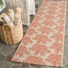 Torcy Outdoor Rug - Beige / Terracotta - Safavieh