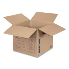 Bankers Box SmoothMove Basic Moving Boxes, Regular Slotted Container (RSC), Medium, 18" x 18" x 16", Brown/Blue, 20/Bundle