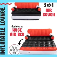 Suntan Pool | Luxury Pool Float | Inflatable Poolside Couch | 2 in 1 Pool Float with Foldable Couch | Doubles as an Air Bed | Portable Camping Couch