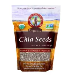 Grain Place Foods 1.75 lb Organic Non-GMO Chia Seeds - Pack of 2