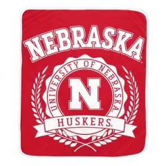 NCAA Nebraska Cornhuskers Crest Ultra Soft Blanket