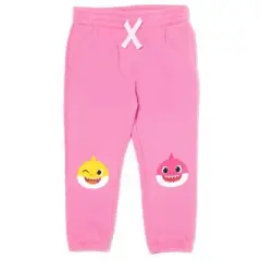 Pinkfong Baby Shark Daddy Shark Mommy Shark Girls Fleece 2 Pack Jogger Pants Toddler
