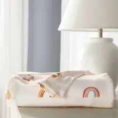Polyester Rayon Jersey Swaddle - Cloud Island&trade; Rainbows