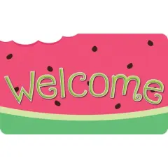 Ashley Productions&reg; The Original Fun Mat&trade;, Welcome Mat, 18" x 30", Watermelon Welcome