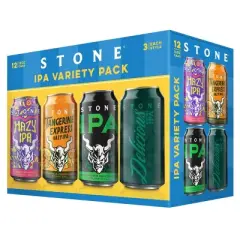 Stone Brewing Mixed IPA Beer Variety Pack - 12pk/12 fl oz Cans