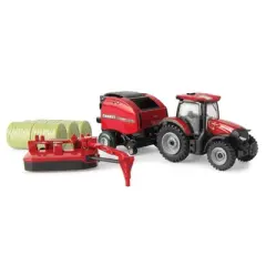 ERTL 1/64 Case IH 4 Piece Baler Set, Includes 145 Maxxum, Baler, Mower Conditioner and Bales 44161
