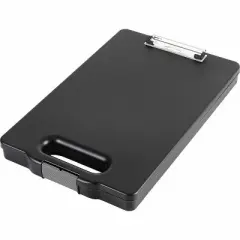 Business Source - Storage Clipboard - Storage for 200 Sheet - Black - 1 Each