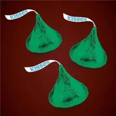 HERSHEY'S KISSES Milk Green Chocolates - 60oz