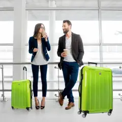 World Traveler Contour 2-Piece Lightweight Polycarbonate Hardside Expandable Spinner Luggage Set with TSA Lock (20" & 28")