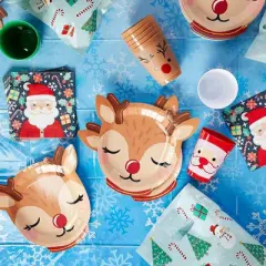 Blue Panda 3 Pack Snowflake Tablecloth for Holiday Christmas Party, Blue (54 x 108 in)
